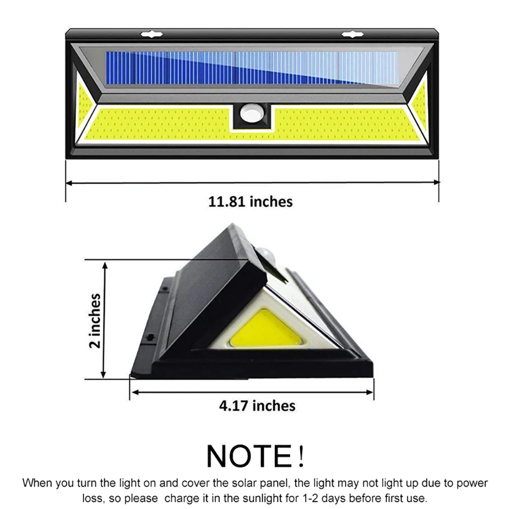 1/2/4 Pack Mpow XG888 180 LEDS Solar Light Motion Sensor Wall Light IP65 Waterproof COD LED 3 Lighting Mode For Outdoor Garden