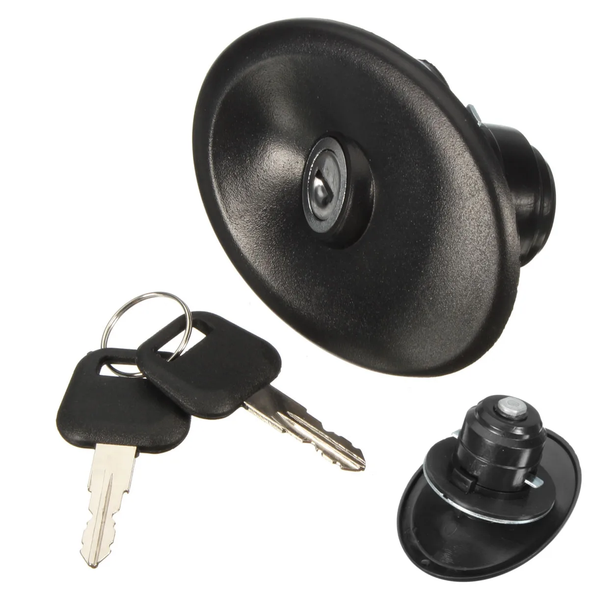 

Locking Fuel Petrol Cap Come with Two Keys Tank Cover For Ford Transit MK5 1994-2000 Black 3966745