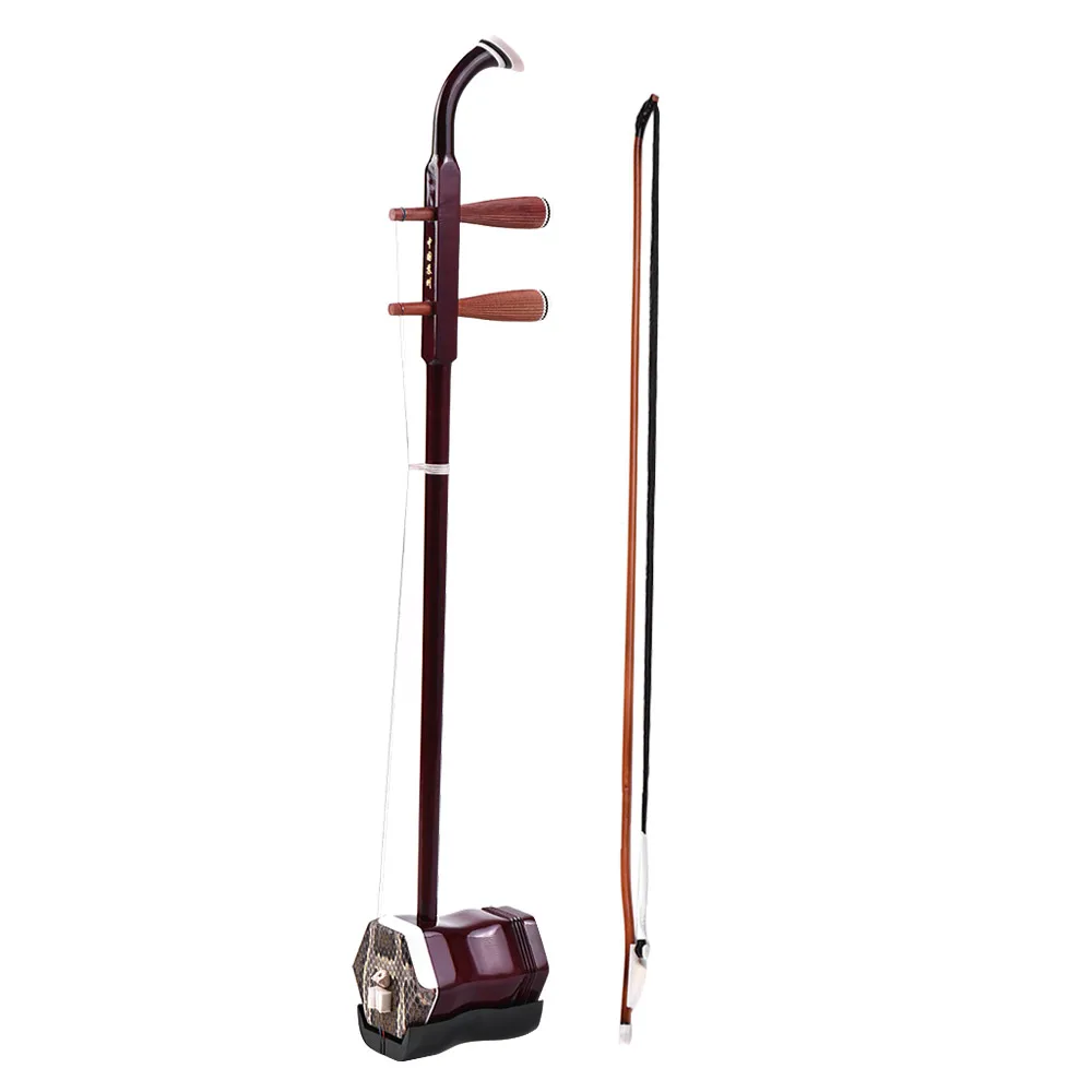 ДВП) древесноволокнистой эрху китайский 2-струнный Скрипка скрипка струнный музыкальный инструмент Темный Кофе