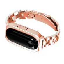 Металлический ремешок для Xiaomi Mi 3 браслета Безвинтовой браслет из нержавеющей стали сменный ремешок на запястье