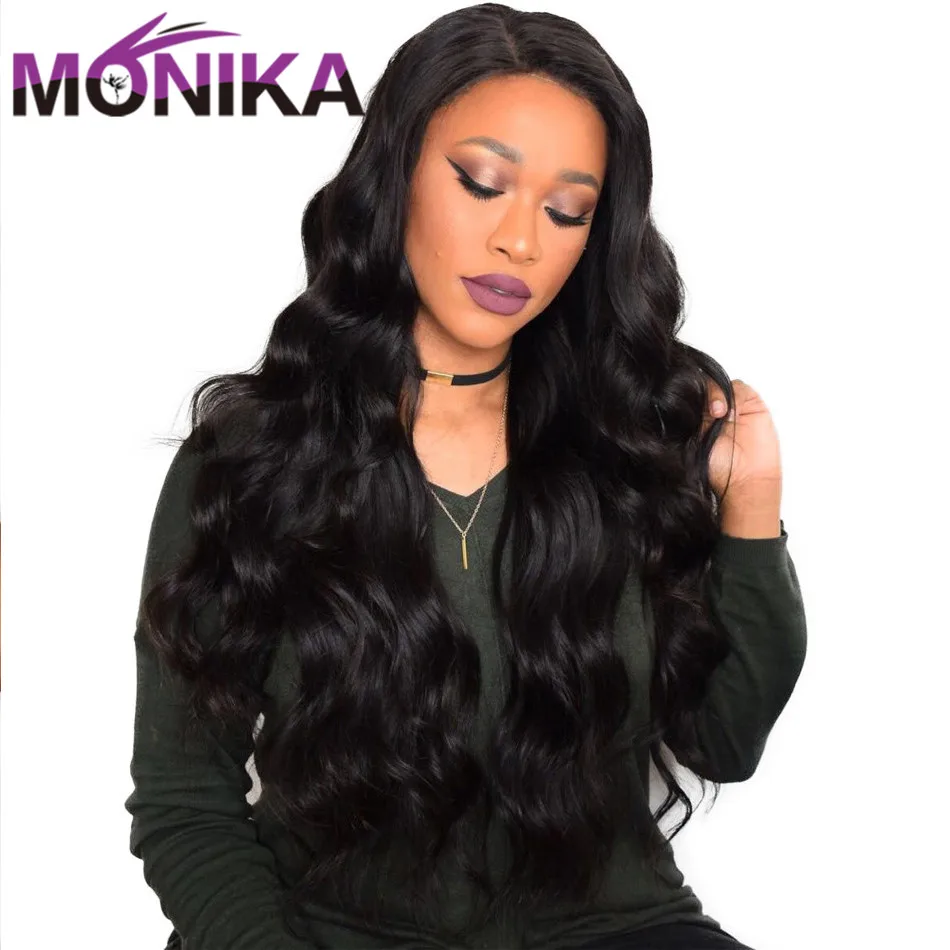 Monika Hair Brazilian Body Wave Hair With Closure and 4 Bundles Body Wave Brazilian Human Hair With Closure 44 Non Remy Hair (6)