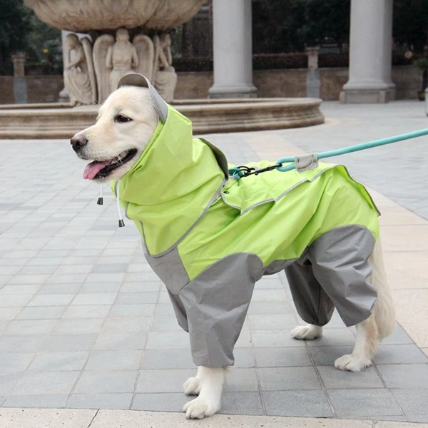 Waterproof Dog Raincoat For Large Dog Clothes Big Dogs Coat Rainwear