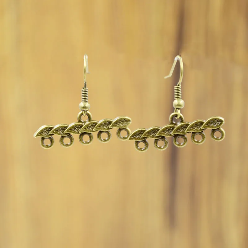 20pc/lot Bronze Connector Charms Pendants Earring DIY Findings Jewelry Dangle Earrings Making