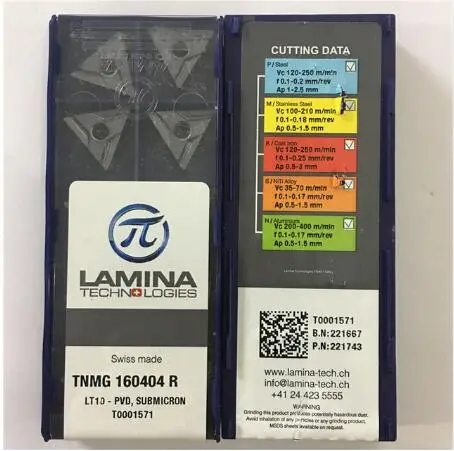 

Free Shipping TNMG160404R LT10 Original Lamina CNC Blade Carbide Inserts Turning Inserts Lathe Tools 100Pcs/Lot