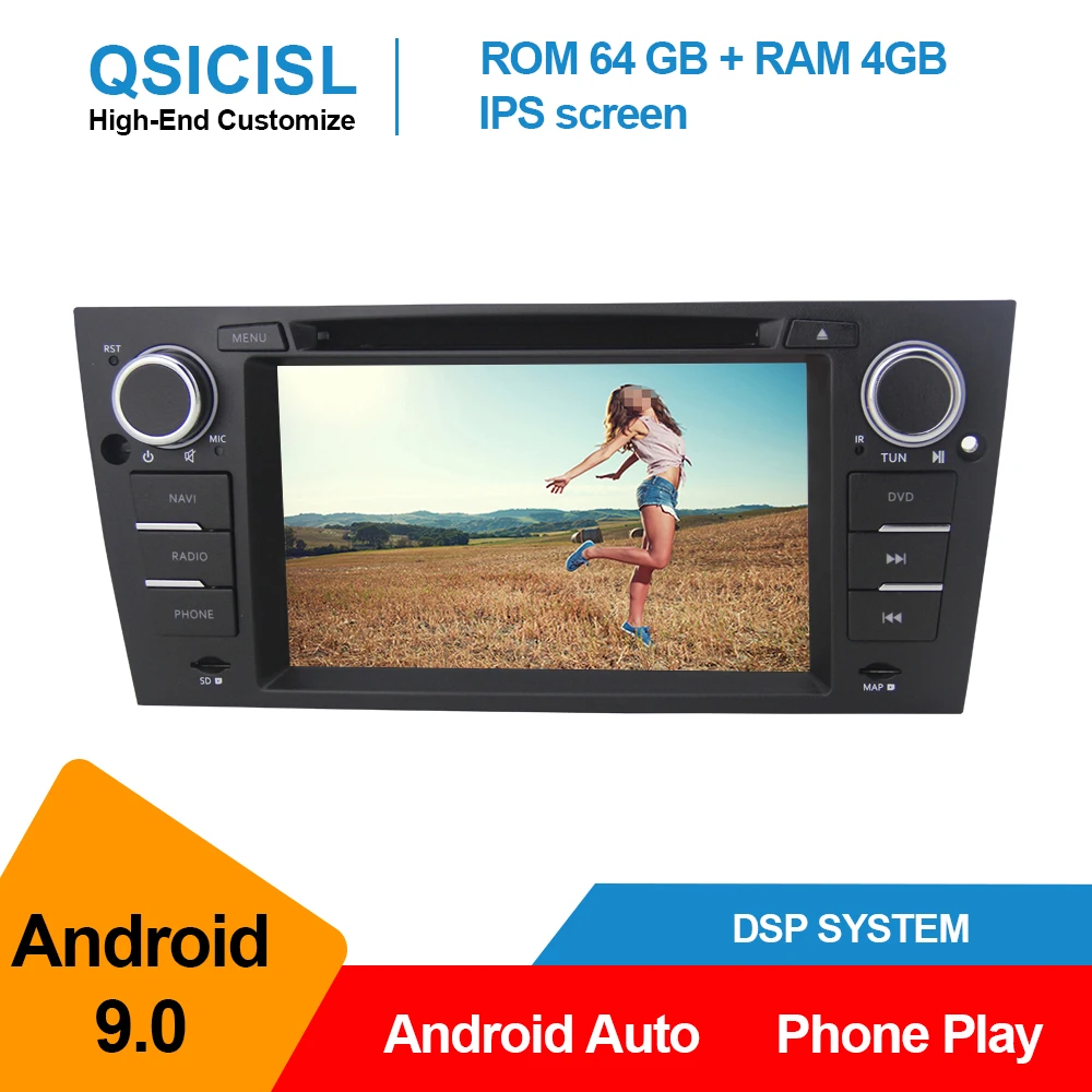 

IPS 7"Android 9.0 car radio multimedia player for BMW E90 3 Series: (2005--2012) Saloon car 1 din dvd gps navigation stereo wifi