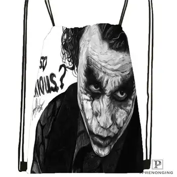 

Custom the-joker-batman-arkham Drawstring Backpack Bag Cute Daypack Kids Satchel (Black Back) 31x40cm#180611-03-113