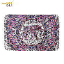 HUGSIDEA Африканский слон шаблон ковер для гостиной ванная комната Мандала стиль Нескользящие коврики домашний декор креативный мягкий коврик