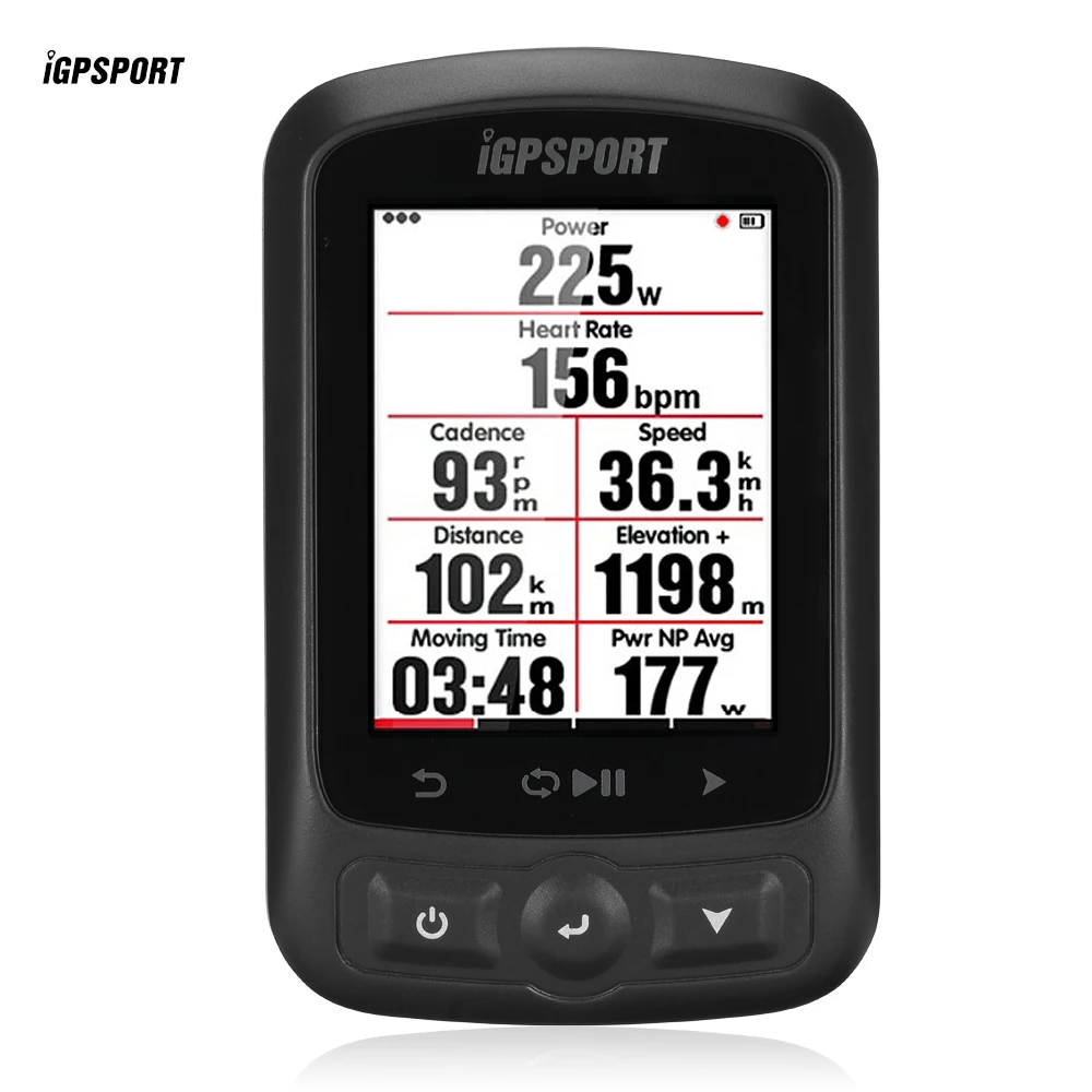 iGPSPORT iGS618 Waterproof Bluetooth Wireless GPS Cycling Bicycle Bike Computer Cadence with Speedometer Heart Rate Monitor