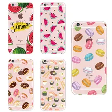 Food Fruit Coffee Pineapple Lemon Banana Cactus Strawberry Sushi Phone Case Cover For Apple iPhone5 6