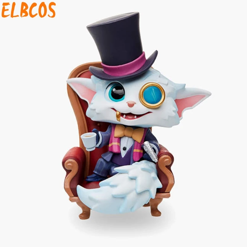 ELBCOS jax jinx Leona Gragas Kha'Zix Darius thresh Heimerdinger Lulu Tristana Poppy Nautilus 10 см/3,9 ''фигурки модель игрушки - Цвет: 24 Gnar White