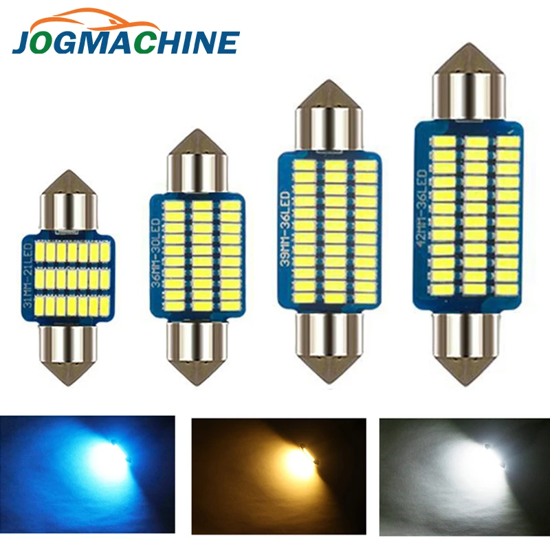 1 шт. без ошибок Canbus C5W C10W автомобильная интерьерная лампа 3014 SMD стильный