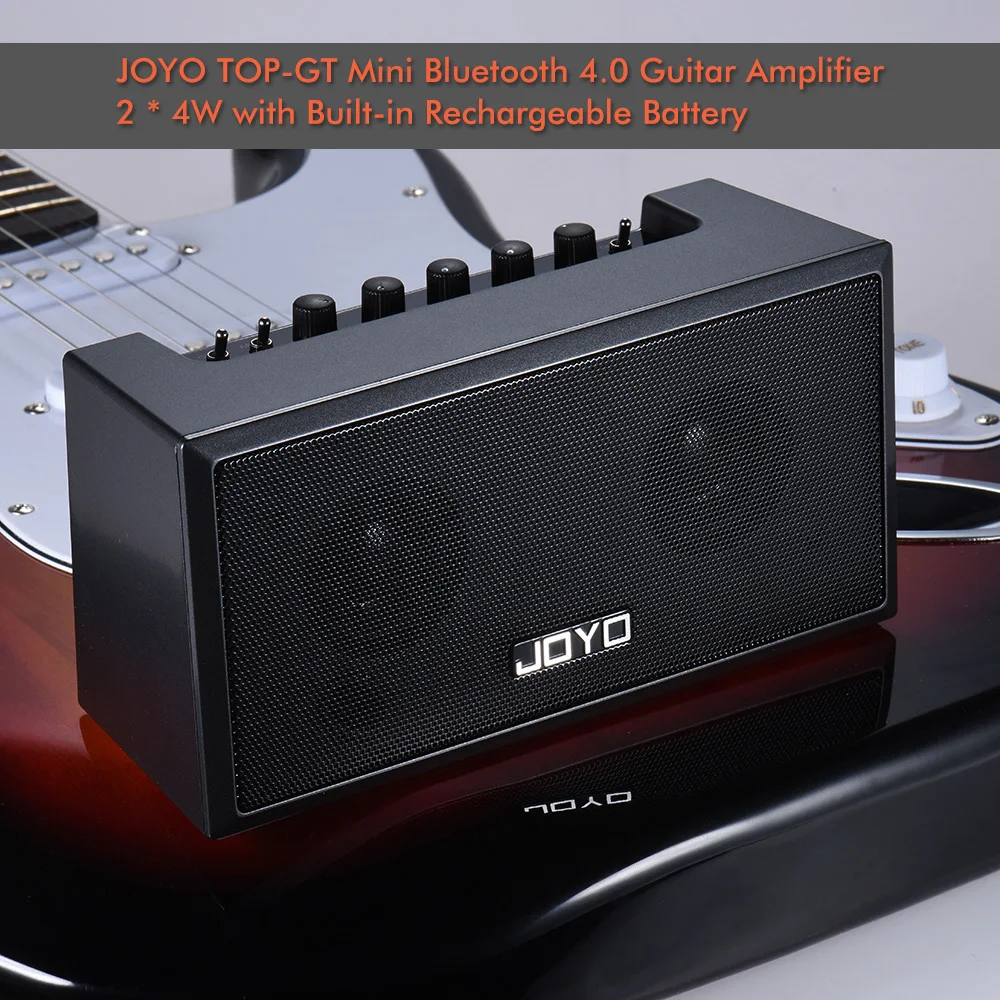 JOYO TOP-GT Мини гитарный усилитель динамик 2*4 Вт для гитары приложение смартфон MP3