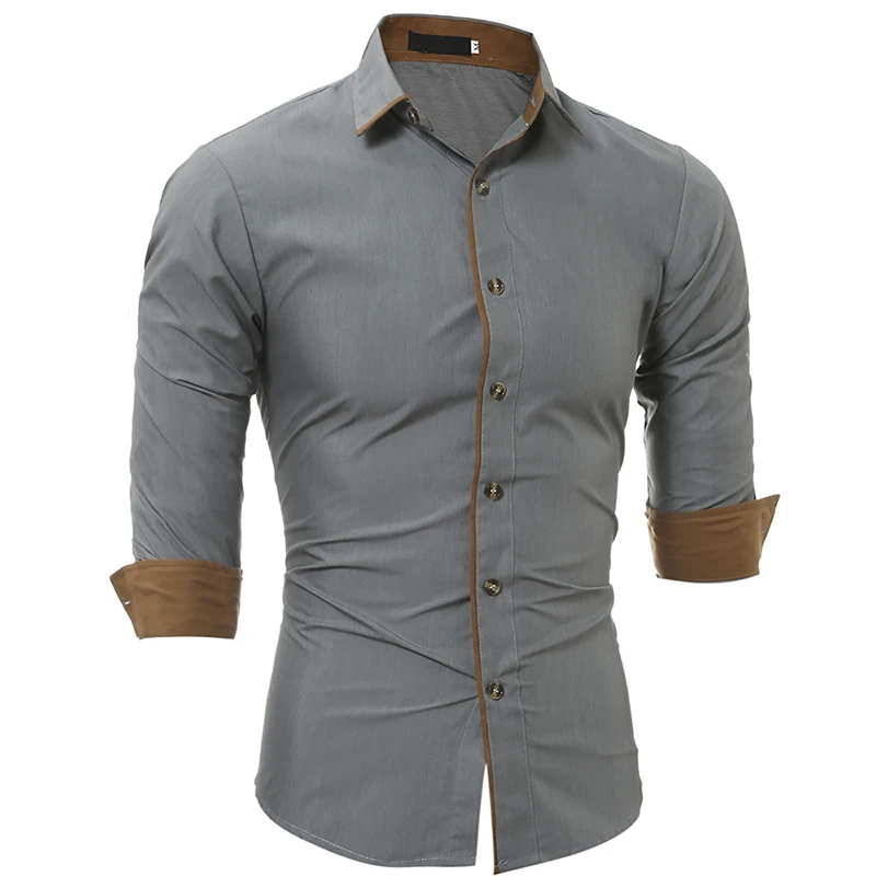 Высокое качество Новые мужские весенние повседневные Формальные тонкие на пуговицах с длинным рукавом модные облегающие рубашки размера плюс 3XL