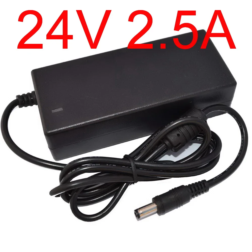 1 шт. Высокое качество 24V 2A 24V 2.5A 24V 3A AC 100 V-240 V конвертер адаптер Питание DC 5,5 мм x 2,1-2,5 мм Зарядное устройство