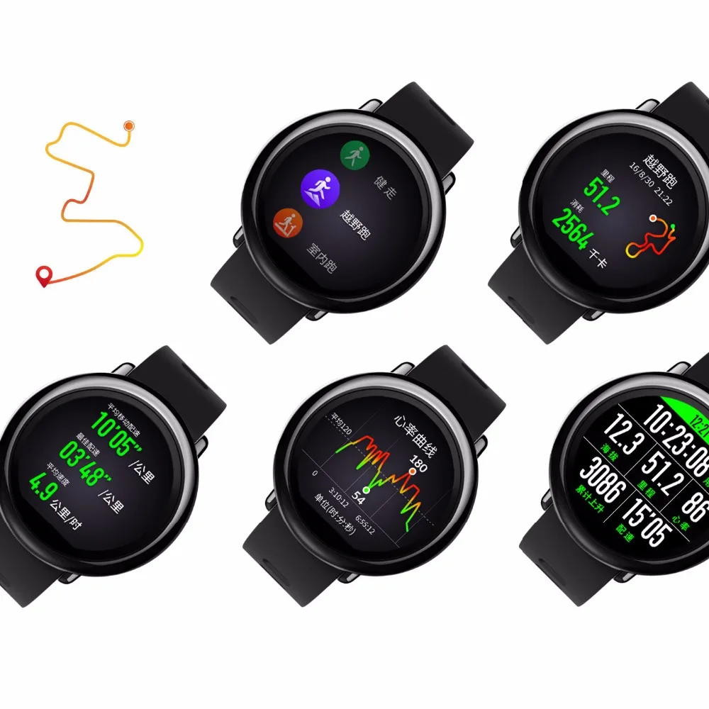 Умные часы Huami Amazfit Pace, Bluetooth 4,0, спортивные Смарт-часы, gps, пульсометр, Интеллектуальный монитор AMAZFIT, Смарт-часы F2