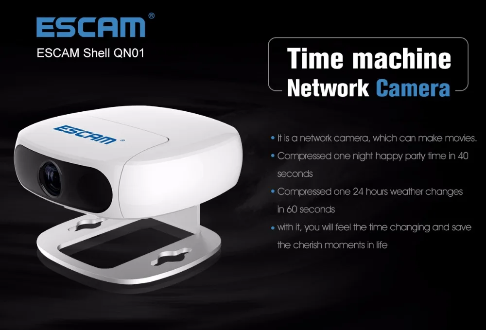 Escam Full HD 1080 P поверните объектив Беспроводной IP Камера работать как регистраторы