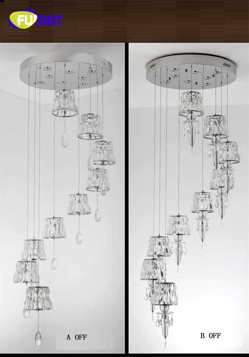 FUMAT Crystal Pendant Lamp OFF
