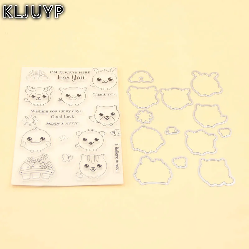 

KLJUYP Happy Forever Stamp Metal Cutting Dies Stencils for DIY Scrapbooking/photo album Decorative Embossing DIY Paper Cards