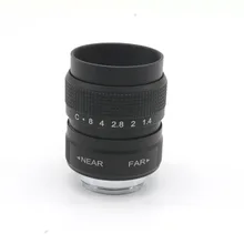 25mm f/1.4 C Mount CCTV TV Lens body black forEOS M Micro 4/3 FX N1 NEX free shipping