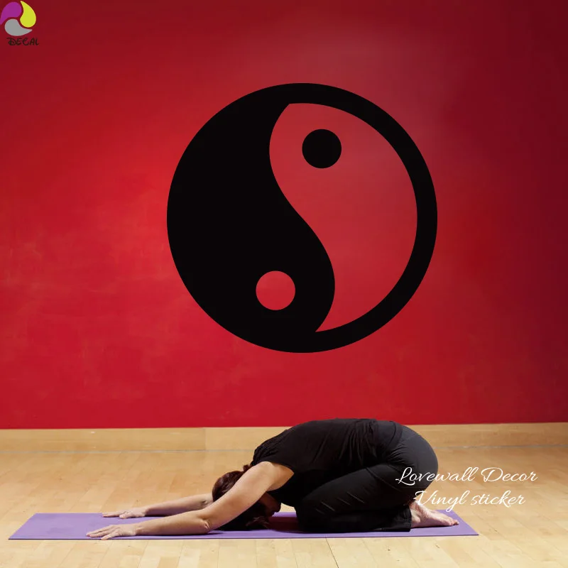 Китай стильная Настенная Наклейка Yingyang для спальни гостиной Fenshui йоги Индии в