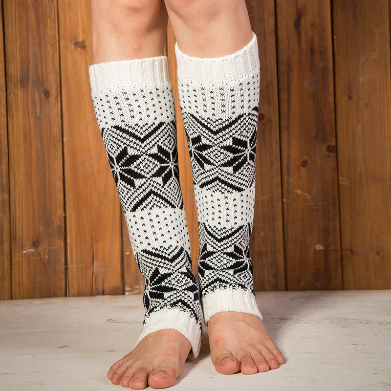 Dream Tree Leg Warmers Women Snowflake Design Leg Warmers Knitting