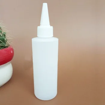 

(50pcs)150ml HDPE soft plastic bottles with pointed mouth caps lotion squeeze bottle,mini refillable bottle gel