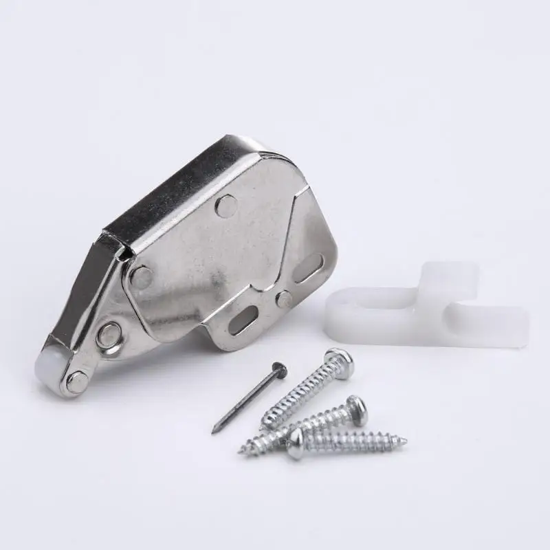 Hand Drill Mini Push Spring Clip Lock Catch Cabinets Lock Caravan Motorhome Cupboard Doors Counterpiece Slide Drilling Hole