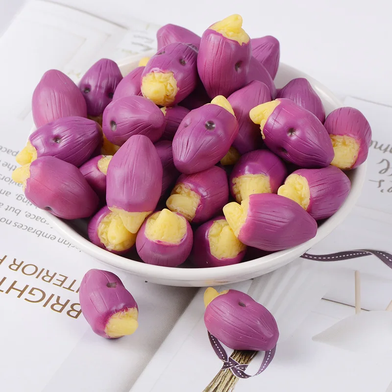 

Resin Simulation Baked Sweet Potato Creative Children's Toys Kids Interaction Tool Pop Slime Filling Fluffy Charm Clay Mold