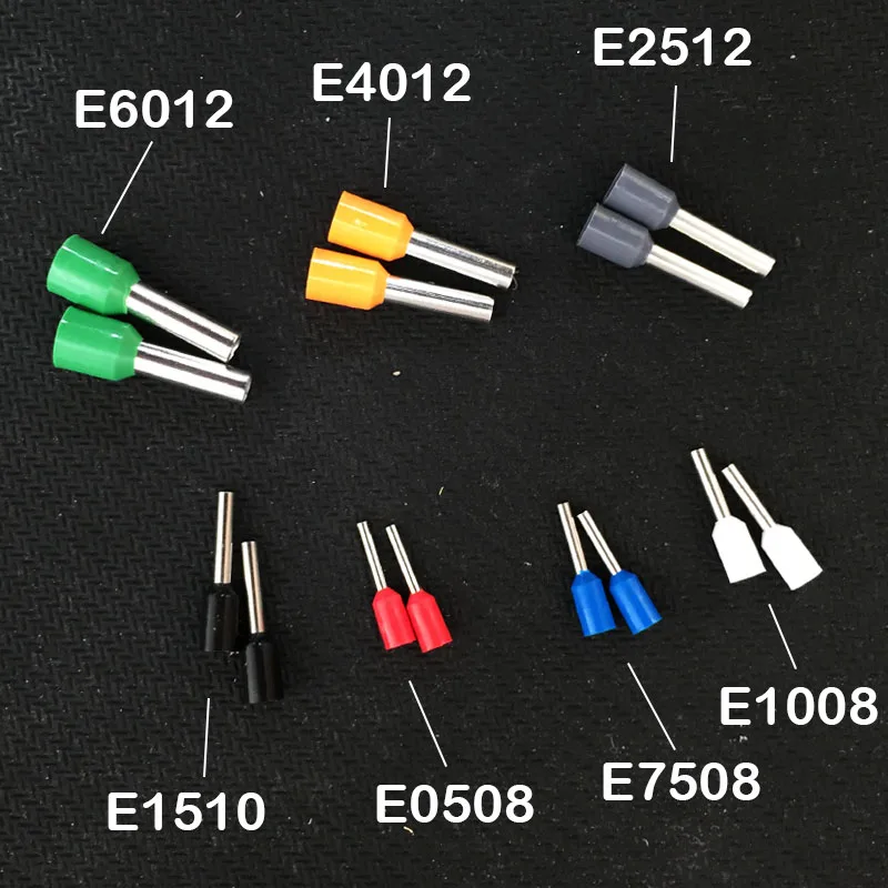 600 шт. медный провод обжимной трубки разъем Spade Изолированный Шнур Конец кабеля