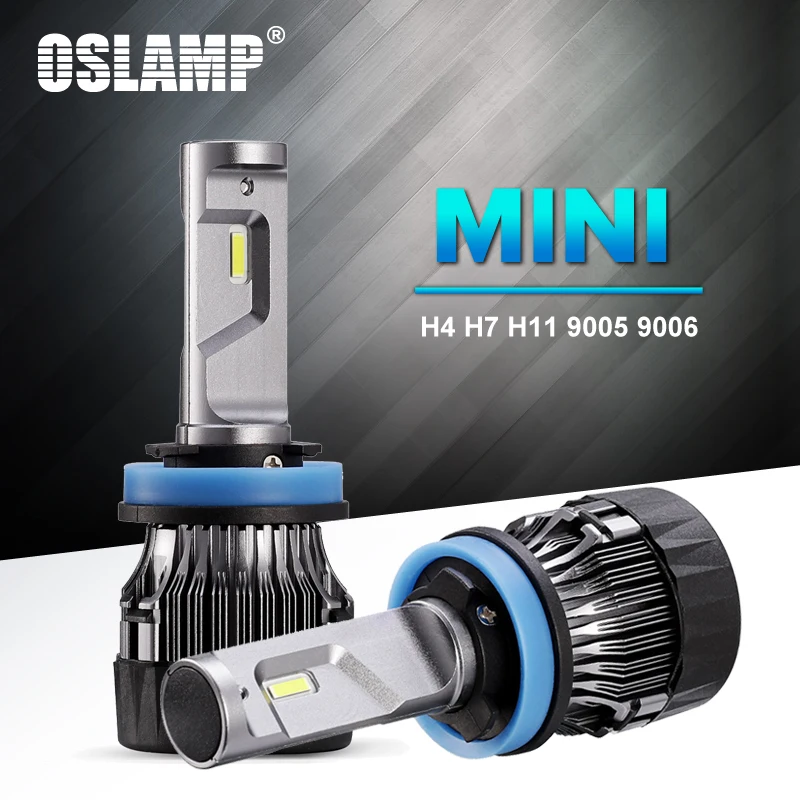 

Oslamp MINI H7 Led Car Bulbs with Removable Cooling Fan Bottom Led H4 Headlight for Car H11 Led Lamp 9005 HB3 9006 HB4 6500K