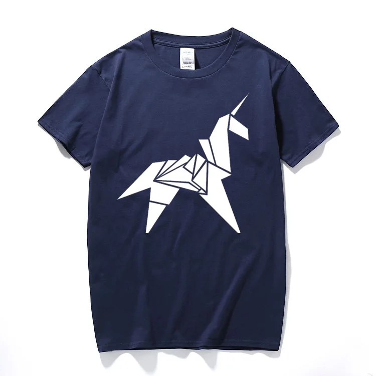 Origami unicornio camiseta blade runner retro movie tyrell replicant algodón de manga corta Camiseta de verano top camisetas Origami unicornio camiseta blade runner retro movie tyrell replicant algodón de manga corta Camiseta de verano top camisetas