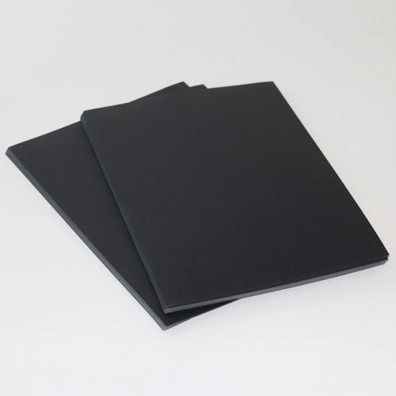 Black Thick A3 A4 4K 8K Print Copy Paper DIY Handmade Art Design Cardboard Album Jams Cardboard Paper Black Cardboard