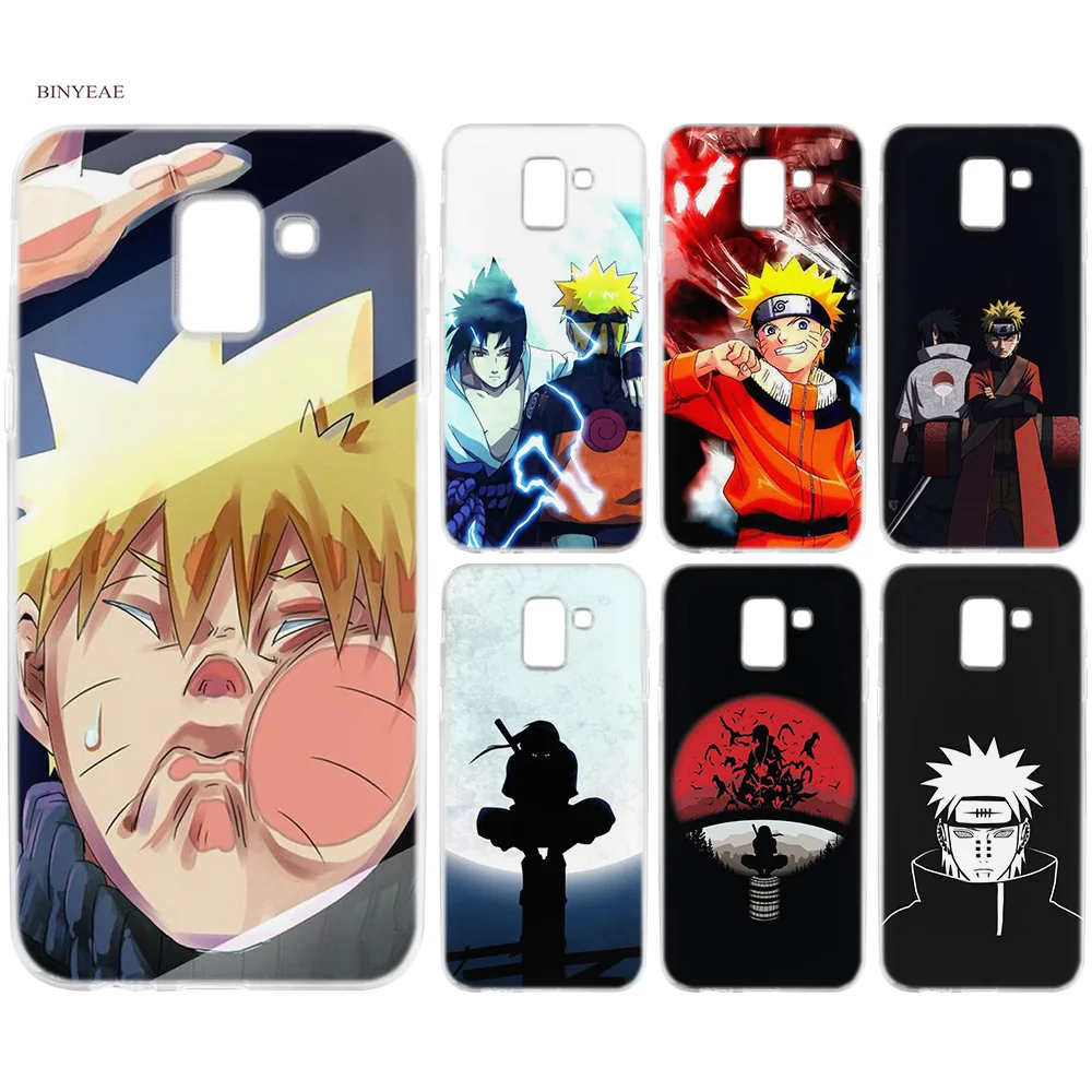 

BINYEAE Naruto Cartoon Silicone TPU Case Cover for Samsung Galaxy J6 S8 S9 A6 A8 Plus J4 J8 2018 J3 J5 J7 2017 Rubber Cover Case