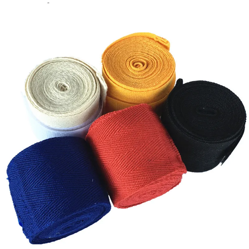 

2Pcs/roll Cotton Sports Strap Boxing Bandage Width 5cm Length 2.5M Sanda Muay Thai MMA Taekwondo Hand Gloves Wraps Boxeo