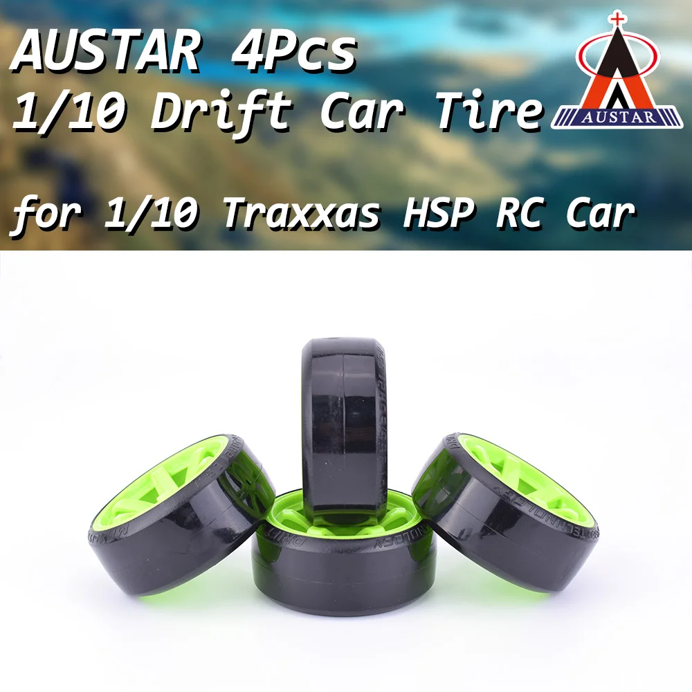 4 шт. AUSTAR Drift автомобильные шины (1085 + 703) обод колеса жесткие для 1:10 HSP Tamiya HPI Kyosho
