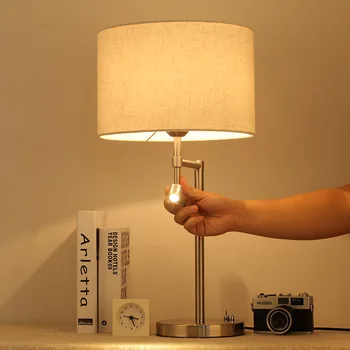 

TUDA Free Shipping Modern Minimalist Style Table Lamp Fashion Creative Metal Table Lamp For Living Room Study Bedroom Desk Lamp