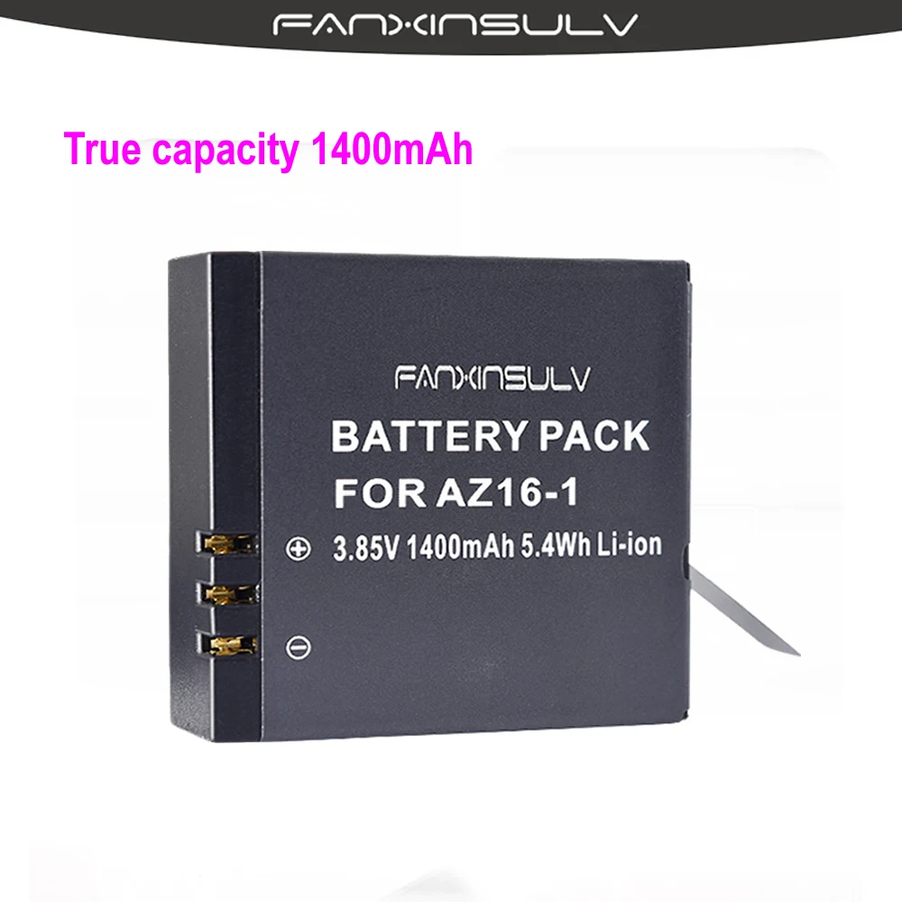 10 x AZ16 1 батарея AZ16-1+ 10x батарейный блок для Xiao mi Yi 2 4 K батарея Yi 4 K+ Yi 360 VR оригинальные экшн-камеры Xiao mi Yi Lite