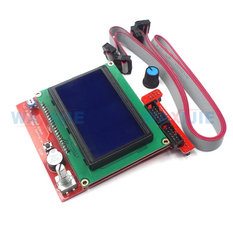 

Smart Parts RAMPS 1.4 Control Panel With 12864 LCD Display Monitor Blue Screen For 3D Printer Controller Motherboard