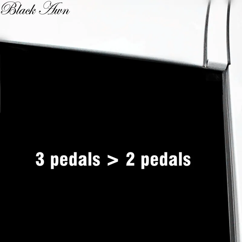 

3 pedals> 2 pedals Decal Bumper Sticker Car Window Sticker D135