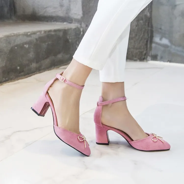 

Big Size11 12 13 14 15 16 17 ladies high heels women shoes woman pumps Rough-heeled casual single-shoe woman