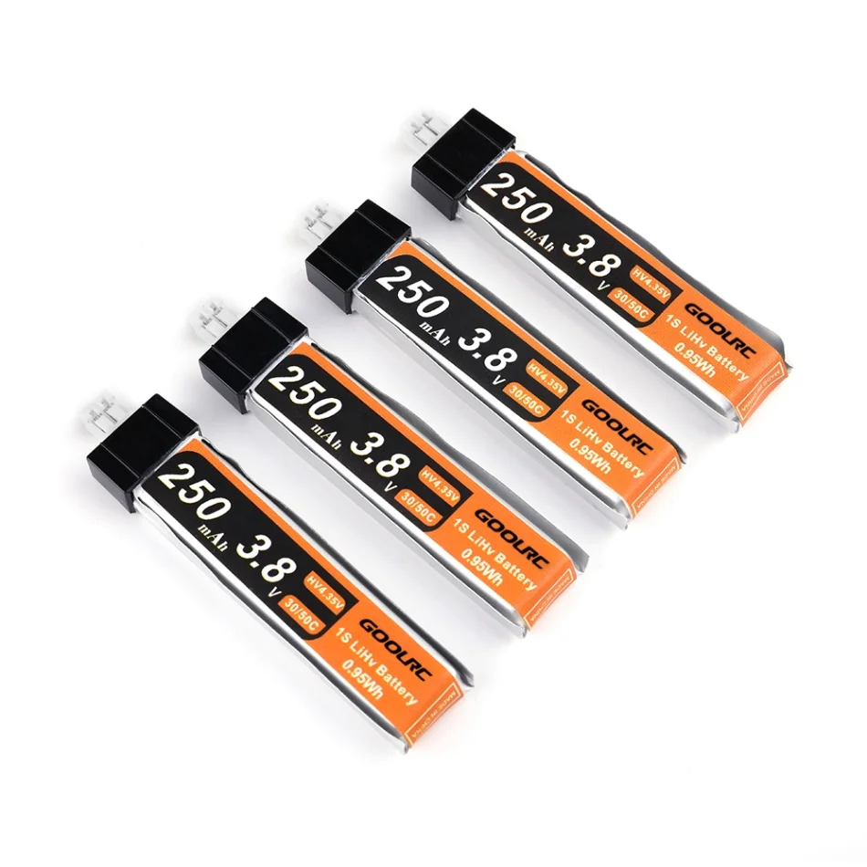 4 قطعة 6 قطعة يبو ترقية بطارية 3.8 V 250 mAh 30C ل FPV RC سباق Drone سيارة قارب روبوت