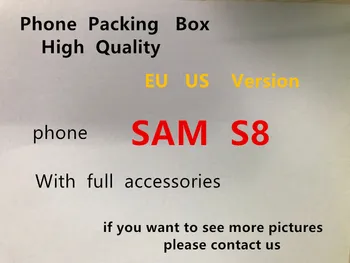 

10pcs/sets Hight Quality Phone Packaging Packing Box Case For Samsung S8 With Full Fast Charging Accessories Package Box