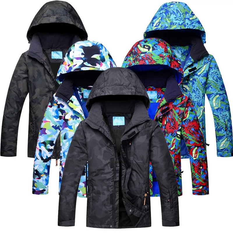 snow camo ski jacket