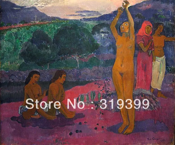 

Paul Gauguin Nude Oil Painting Reproduction on Linen canvas,The Invocation by Pau Gauguin,Handmade Oil Paintings,Free Shipping