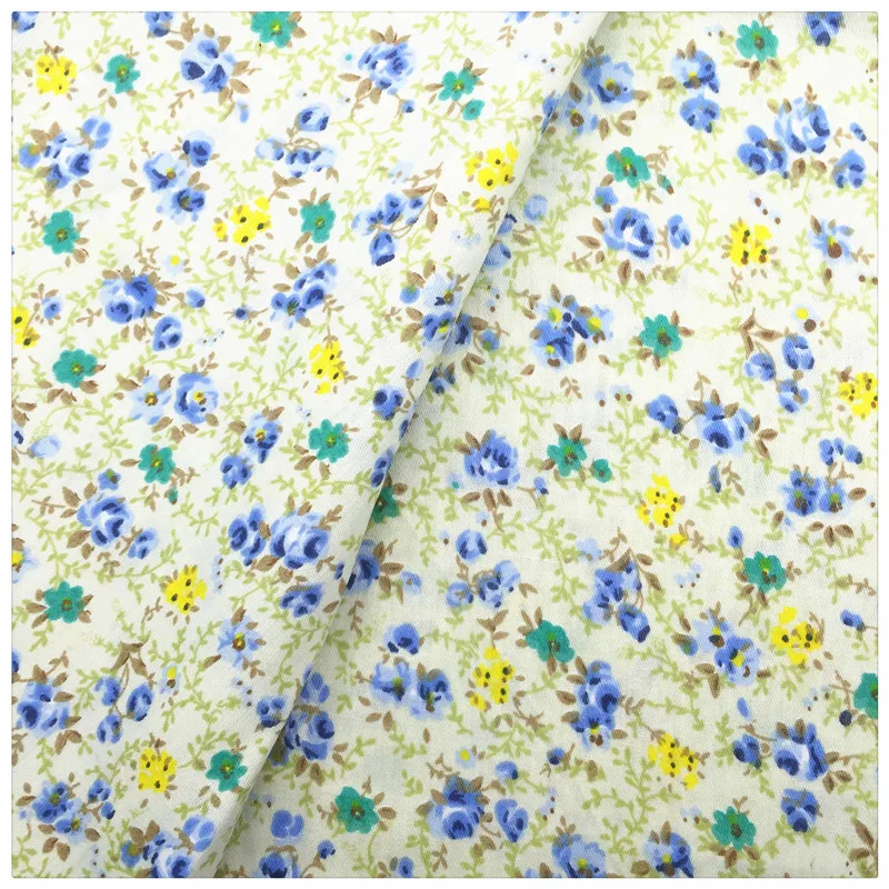 Floral 100 Cotton Fabric Tissue Telas Print Cotton Fabric Doll The