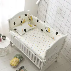 Акция! 6 шт Корова детские набор постельных принадлежностей маленьких постельное белье маленьких Bedcloth мультфильм детская кроватка