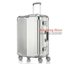20 INCH 20242629# direct aluminum frame rod universal wheel luggage suitcase board box bags and one generation #EC FREE SHIPPING