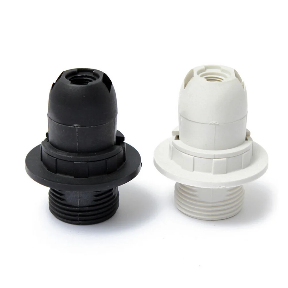 Black white Edison Screw Es E14 M10 Light Bulb Lamp Holder Pendant