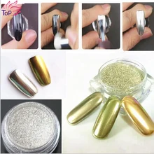 1g/Box Gold Sliver 2 Colors Mirror Glitter Powder For Nails Shinning Dust Nail Art DIY Chrome Pigment Glitters JH420