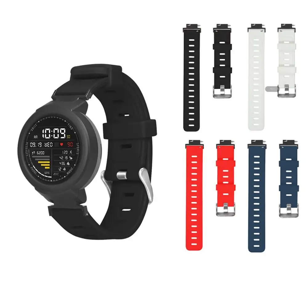 Ремешок силиконовый для смарт часов Xiaomi Hua mi Amazfit Verge Youth Watch A1808|Смарт-аксессуары| |